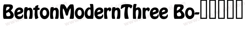 BentonModernThree Bo字体转换